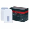 Plus Fabric Envelopes Pocket Self Seal Window 120gsm C5 White C26870 - Pack 500