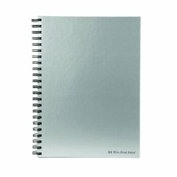 Pukka Pad Wirebound Silver Book A4 WRULA4 - Pack 5