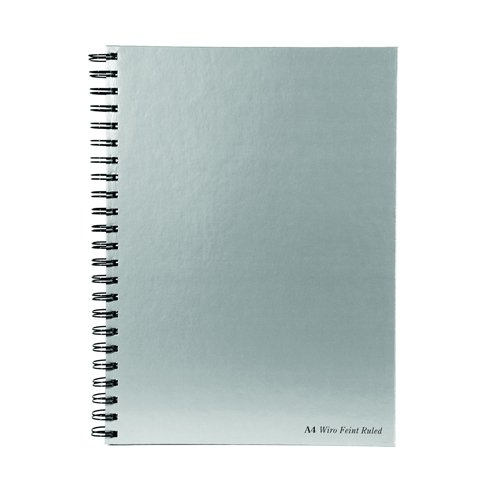 Pukka Pad Wirebound Silver Book A4 WRULA4 - Pack 5