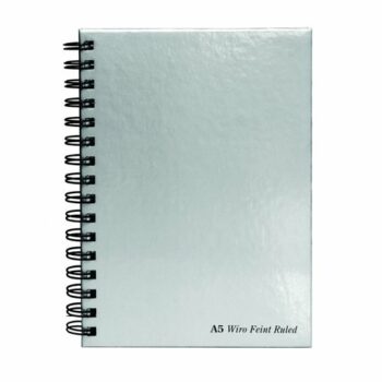 Pukka Pad Wirebound Silver Book A5 WRULA5 - Pack 5