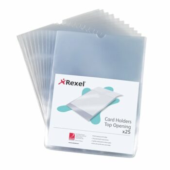 Rexel Card Holders A4 12092 - Pack 25