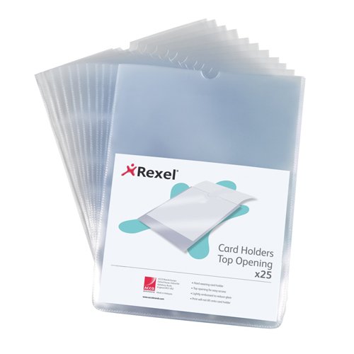Rexel Card Holders A4 12092 - Pack 25