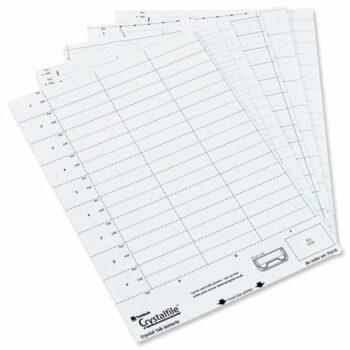 Rexel Crystalfile Classic Card Inserts White 78050 - Pack 50