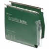 Rexel Crystalfile Extra 275 Lateral Green Files 70637 - Pack 25