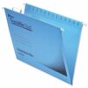 Rexel Crystalfile Flexi Files Foolscap Blue 3000041 - Pack 50
