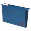 Rexel CrystalFile Foolscap Suspension Files Blue 30mm 70625 - Pack 50
