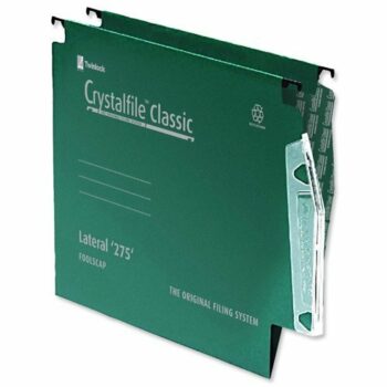 Rexel Crystalfile Lateral 275 Files Green 78652 - Pack 50