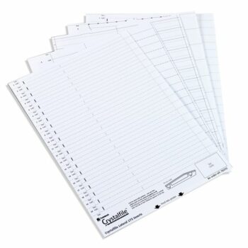 Rexel Crystalfile Linked Inserts White 78290 - Pack 50