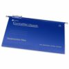 Rexel Crystalfile Suspension Files A4 Blue 78160 - Pack 50