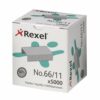 Rexel No.66/11 Staples (66/11) 11mm 06070 - Pack 5000