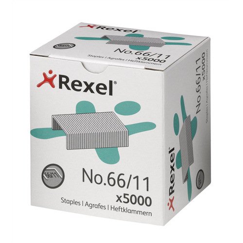 Rexel No.66/11 Staples (66/11) 11mm 06070 - Pack 5000