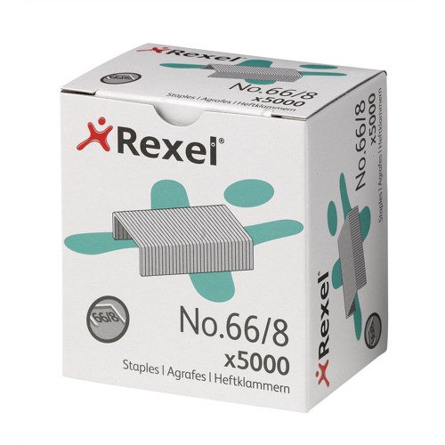 Rexel No.66/8 Staples (66/8) 8mm 06065 - Pack 5000