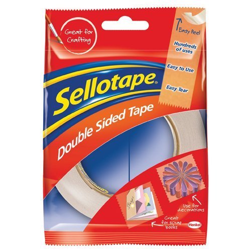 Sellotape Double Sided Tape 25mmx33m Roll 1447052 - Pack 6