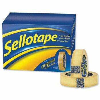 Sellotape Original Golden Tape 18mmx33m Roll Small 1443251 - Pack 8