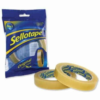 Sellotape Original Golden Tape 18mmx66m Roll Large 1443252 - Pack 16