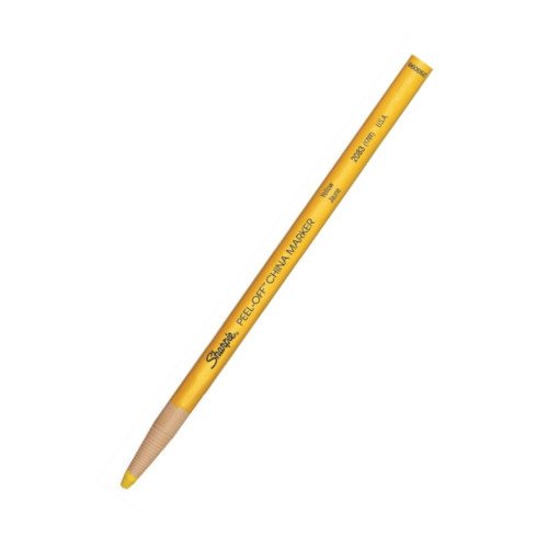 Sharpie China Wax Marker Pencil Yellow S0305101 - Pack 12