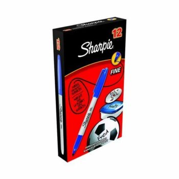 Sharpie Fine Tip Permanent Marker Blue S0810950 - Pack 12