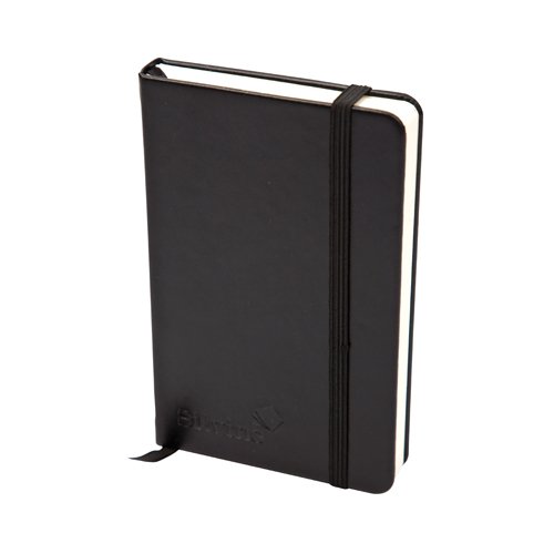 Silvine Executive Soft Feel Notebook Ruled 160pp A5 Black 197BK