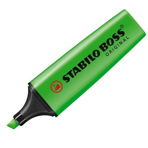 STABILO BOSS Highlighter Chisel Tip Green 70/33/10 - Pack 10
