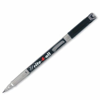 STABILO Write-4-all Permanent Marker Pen 0.7mm Line Black 156-46 - Pack 10