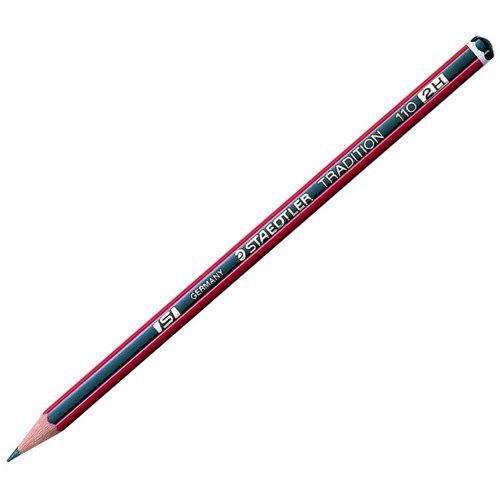 STAEDTLER 110 Tradition Pencil 2H 110-2H - Pack 12