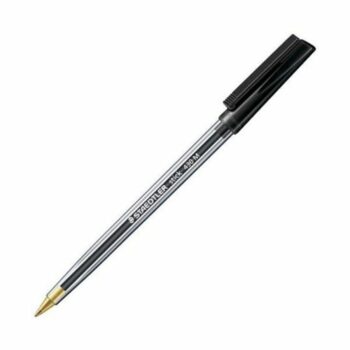 STAEDTLER 430 Stick Ballpoint Pen Medium Black 430M-9 - Pack 10