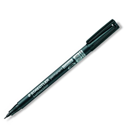 STAEDTLER Lumocolor CD/DVD Marker Pens Black 310CDS9 - Pack 10