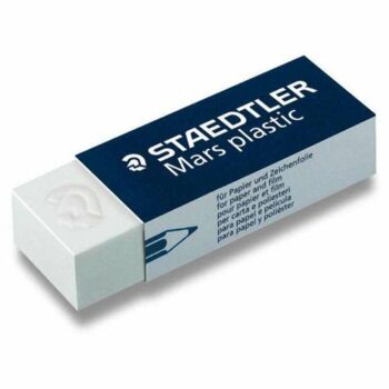STAEDTLER Mars Plastic Eraser 52650BK2DA - Pack 2