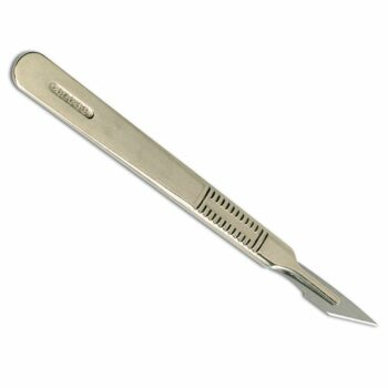 Swordfish Metal Scalpel Handle Nickel Plated No.3 with 4 Blades