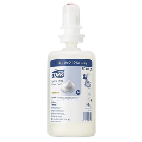 Tork S4 Extra Mild Foam Soap 1 Litre 520701 - Pack 6