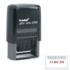 Trodat Printy 4750/L1 'RECEIVED' Self Inking Dater Stamp Red/Blue 64280