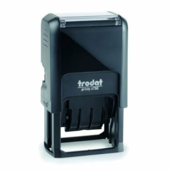 Trodat Printy 4750/L2 'PAID' Self Inking Dater Stamp Red/Blue 64297