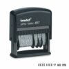 Trodat Printy 4817 Dial-A-Phrase Dater Stamp Self-inking Black T4817 80361