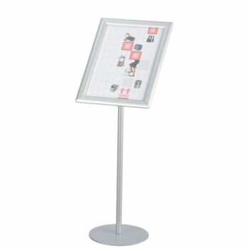 Twinco Literature Display Floor Stand Snapframe A4 Silver TW51758