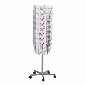 Twinco Literature Display Revolving Floor Stand 32 A4 Compartments TW51308