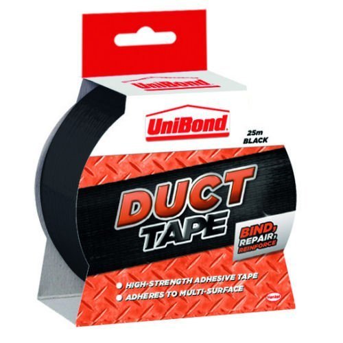 UniBond Duct Tape 50mmx25m Black 1517009