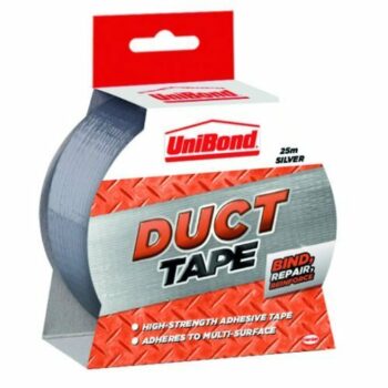 Unibond Duct Tape Multisurface 0-70 degrees C 50mmx25m Silver 1418606