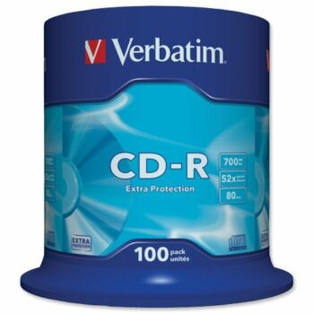 Verbatim CD-R 52x Spindle - Pack 100 43411