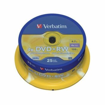 Verbatim DVD+RW 4x Spindle 43489 - Pack 25
