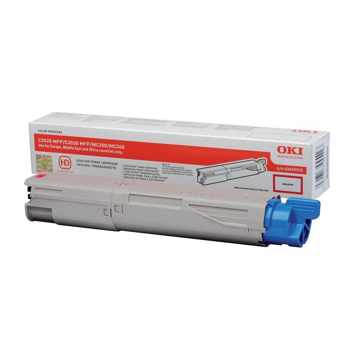 OKI Laser Toner Cartridge Magenta 43459370