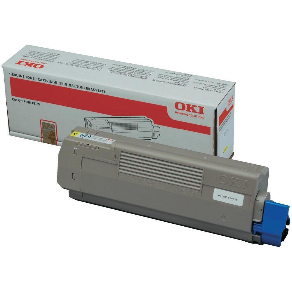 OKI Laser Toner Cartridge Yellow 44315305