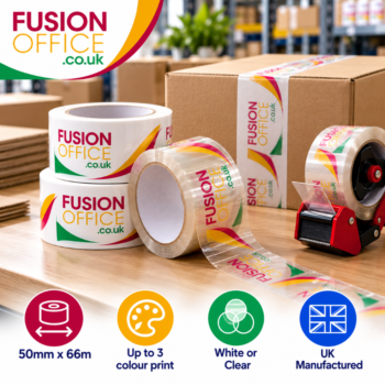 Custom Printed Polypropylene Adhesive Tapes from Fusion Office Ltd