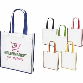 Large Contrast Non-Woven Shop Tote Bag E910505 [21071800]