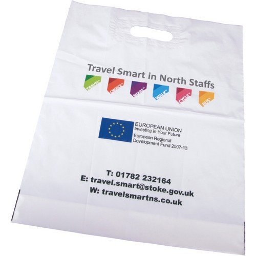 Digital Print Patch Handle Polythene Carrier Bag E910601