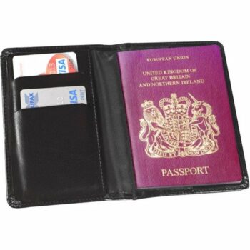 Passport Wallet Black PU E911009 [G1822]