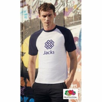 Fruit of the Loom Baseball T Shirt E913701 [SS31/COL]