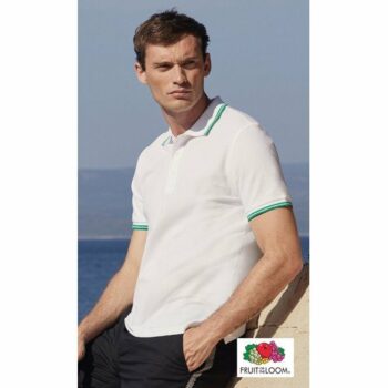 Fruit of the Loom Premium Tipped Cotton Polo Shirt E913803