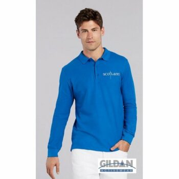 Gildan Long Sleeve Premium Polo Shirt Colour E913805 [GD44]