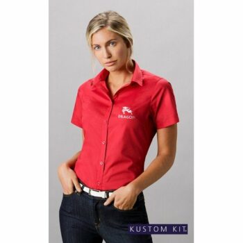 Kustom Kit Ladies Short Sleeve Poplin Shirt E913903 [K241]