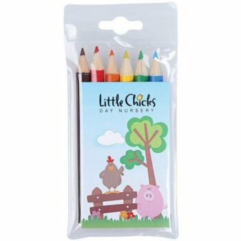 Pack of 6 Colouring Half Pencils E914908